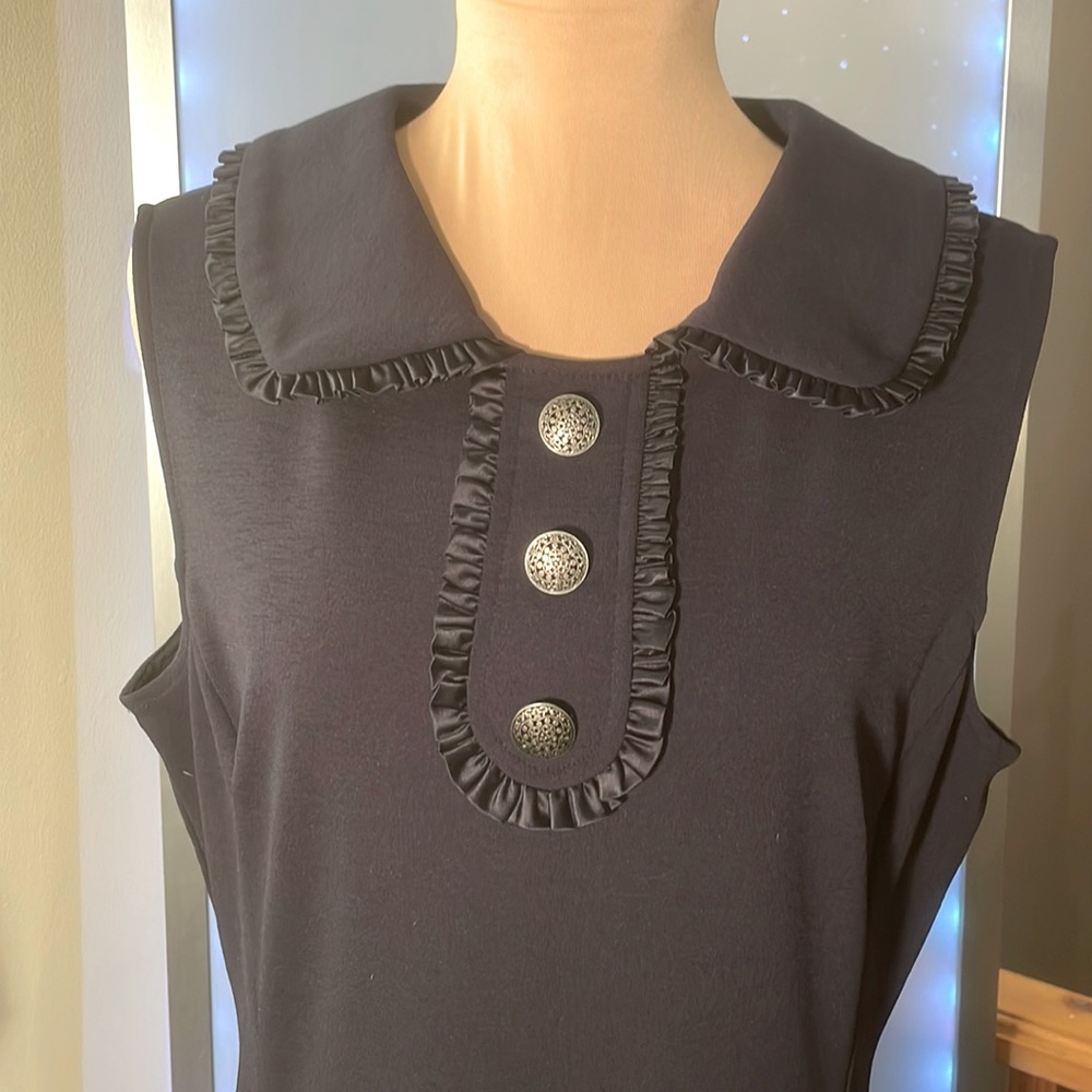 Nanette Lenore SUPER CUTE Navy sheath 14 **free shipping**